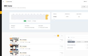Create monitorings to automate regular captures of any page (competitors, your own pages ..)