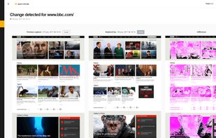 Instant alert and super easy diff visualization between 2 regular captures to spot any visual change.