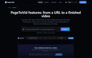 Features: from a URL to a finished, editable video