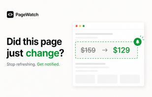 PageWatch Website Monitoring screenshot 1