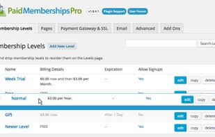 Paid Memberships Pro screenshot 1