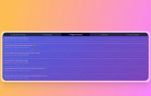 Most Negative Comments 