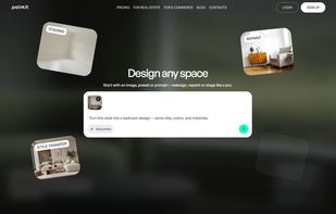 Landing: start design from prompt or photo