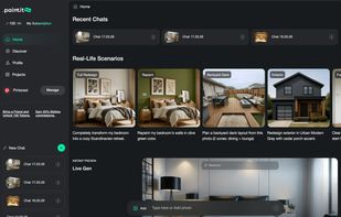 Workspace: recent chats, projects, and saved results