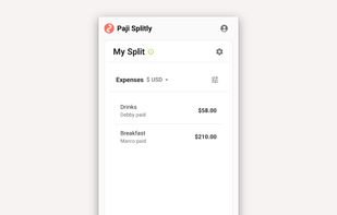 Record payments, edit items, and keep every expense organized.
