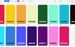 Full range random color palette.