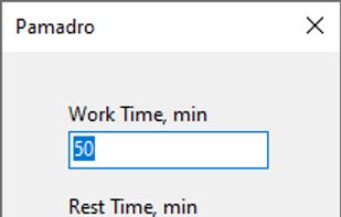 Main form of Pamadro.