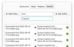 Bulk Rename feature: you can now quickly rename multiple files at once