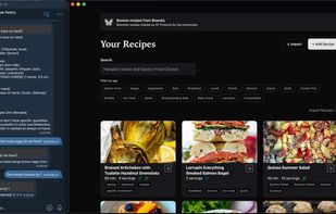 Telegram bot and Desktop Web app running side by side.