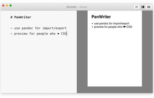 PanWriter screenshot 1