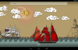 Paper Sea Live Wallpaper screenshot 1