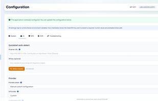 AI configuration assistant