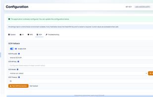 Different OCR models (even local ones!) are supported