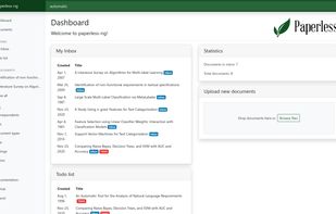 Paperless-NG screenshot 1
