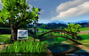 Parallax Nature Summer Day 3D Gyro Wallpaper screenshot 1