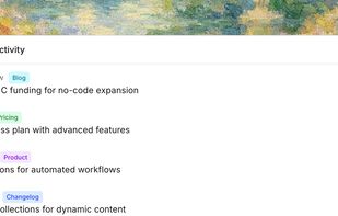 Track every competitor move

Monitor product launches, pricing changes, new hires, blog posts, and website updates in real-time. Never miss a strategic shift.
