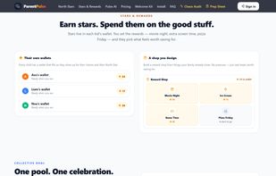 Star wallets per child and the parent-stocked Reward Shop kids spend their stars in.
