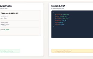 Invoice extraction example