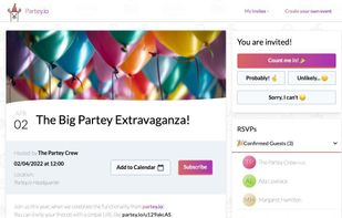 What an invitation looks like