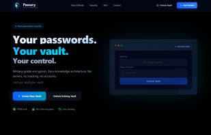 Passary main webpage