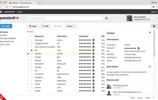 Passbolt screenshot 1