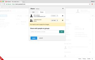 Passbolt screenshot 1