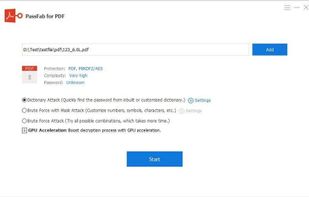 PassFab for PDF screenshot 1