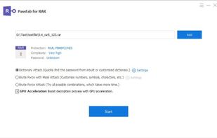 PassFab for RAR screenshot 1