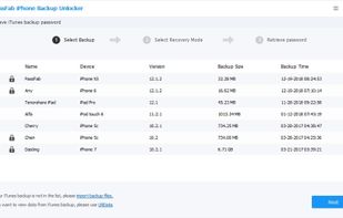 PassFab iPhone Backup Unlocker screenshot 1