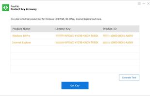 PassFab Product Key Recovery screenshot 1