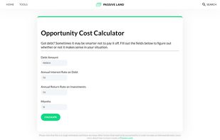 Opportunity Cost Calculator
