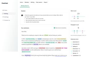 Example essay report