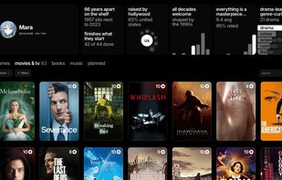 Track what you finished, dropped and rated across every medium
