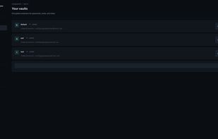 Vaults screen