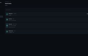 Vault items