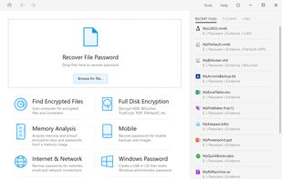Passware screenshot 1