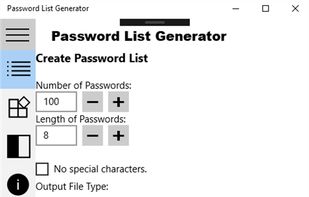 Password List Generator screenshot 1