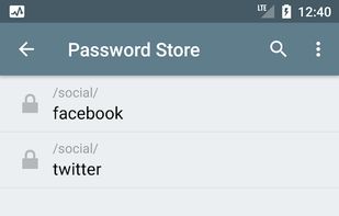 Password Store screenshot 1