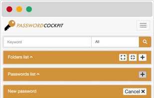 Passwordcockpit screenshot 2