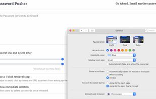 Dark theme follows your OS settings.