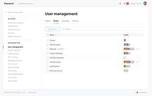 Role-based access control