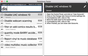 PasteAway screenshot 1