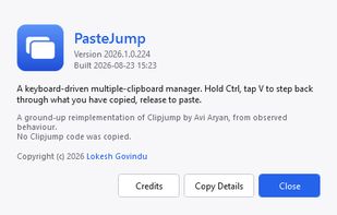 PasteJUmp screenshot 1