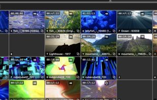 10x4 grid panel across 20 banks with instant cut and cross-dissolve