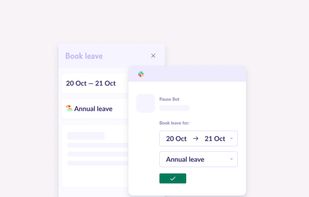 Applying for a leave is simple as messaging with our powerful web app and slack integrations