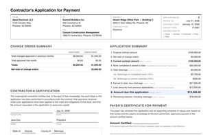 Pay Application Generator screenshot 1