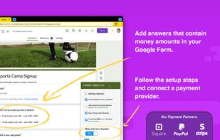 Add mooney amount to your Google Form and connect a Payment Provider.