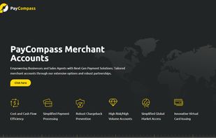 Screenshot of the homepage of PayCompass.