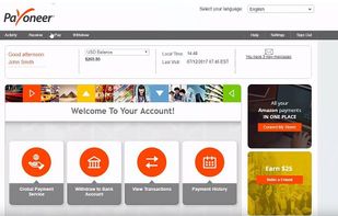 Payoneer screenshot 1