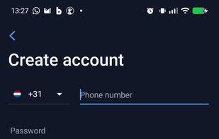 Create account